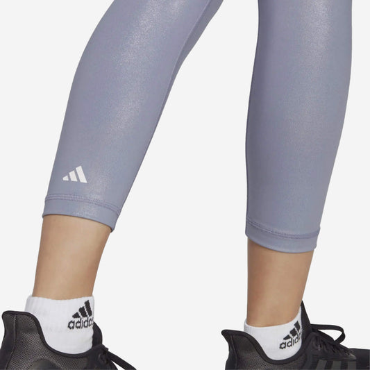 Adidas Optime Training Shine 7/8 Leggings - Purple