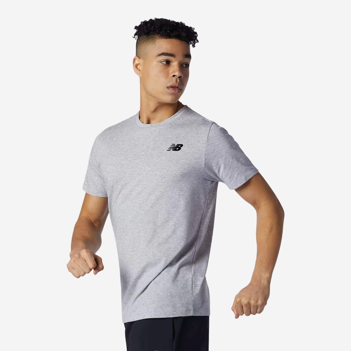 T-shirt Heathertech de New Balance - Gris