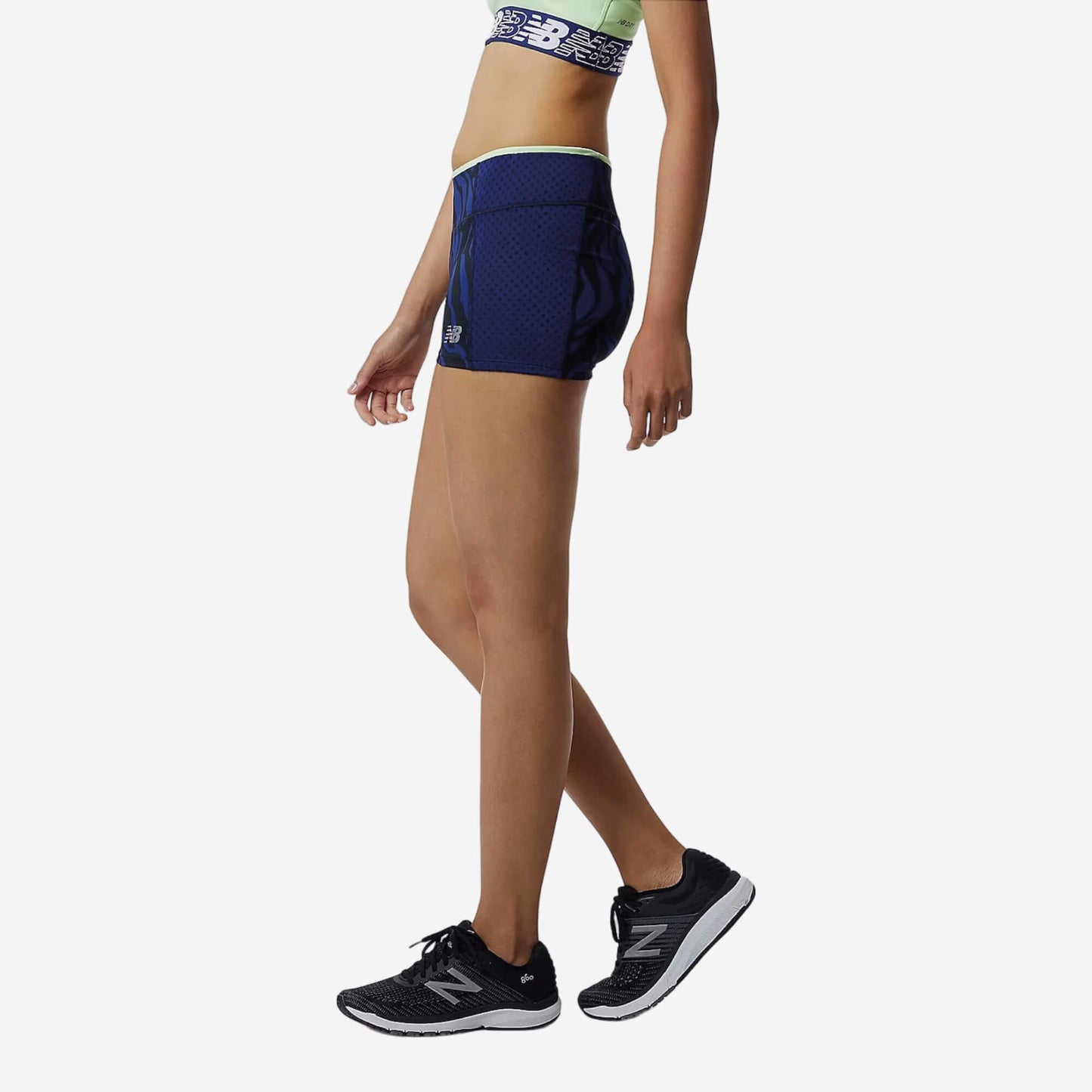New Balance Printed Fast Flight Hot Women's Shorts - Blue