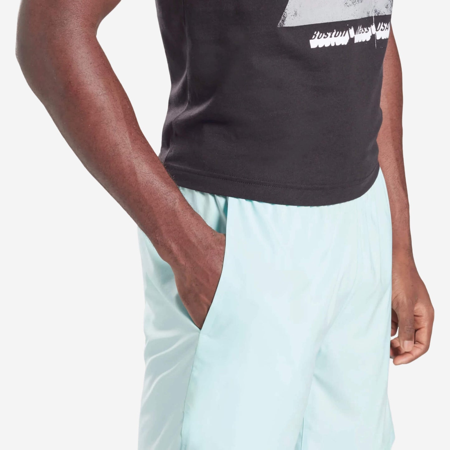 Reebok Austin Solid Men's Shorts - Baby Blue