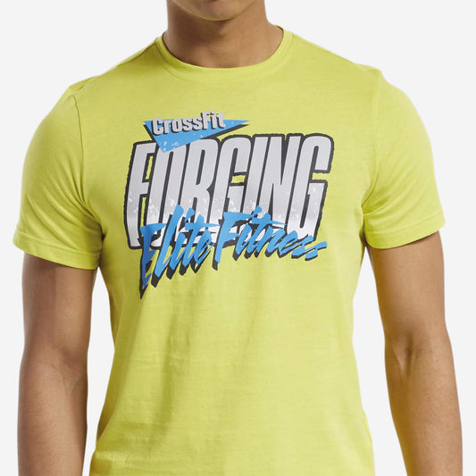 Camiseta Reebok CrossFit 90's Cali - Amarilla