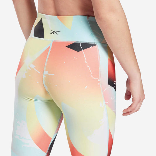 Reebok Lux Bold Women's Training Tights - Orange Flare