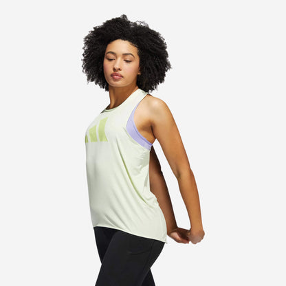 Adidas 3 Bar Logo Tank Top - Lime