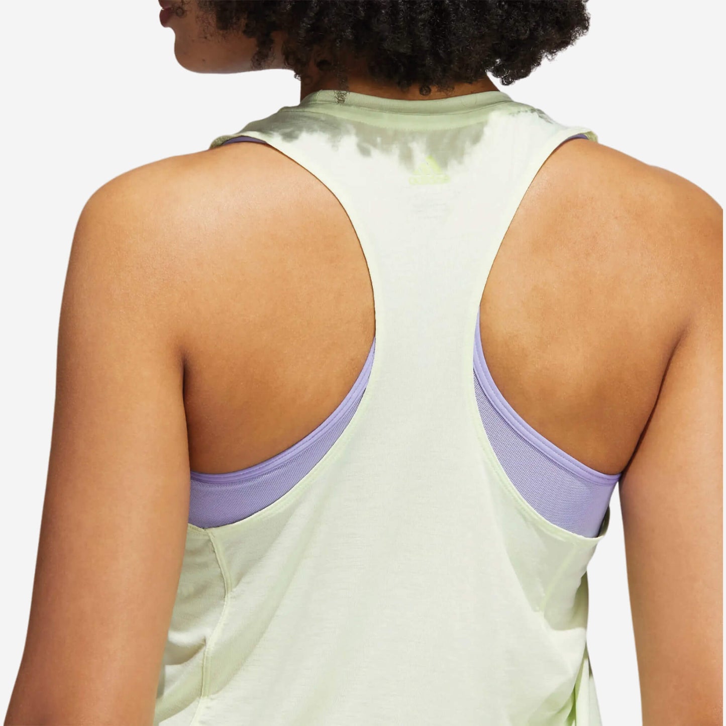 Adidas 3 Bar Logo Tank Top - Lime