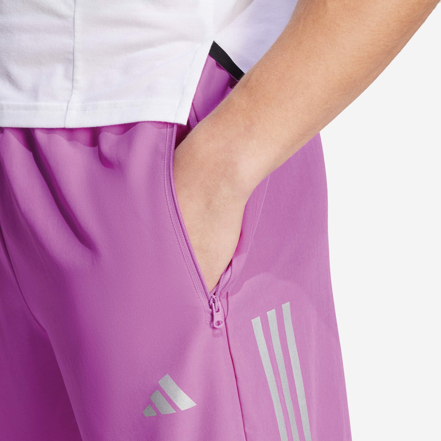 Adidas Shorts Gym Training 3-Stripes Woven - Purple Burst