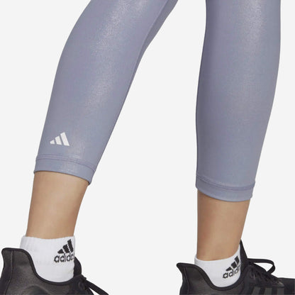 Adidas Optime Training Shine 7/8 Leggings - Purple