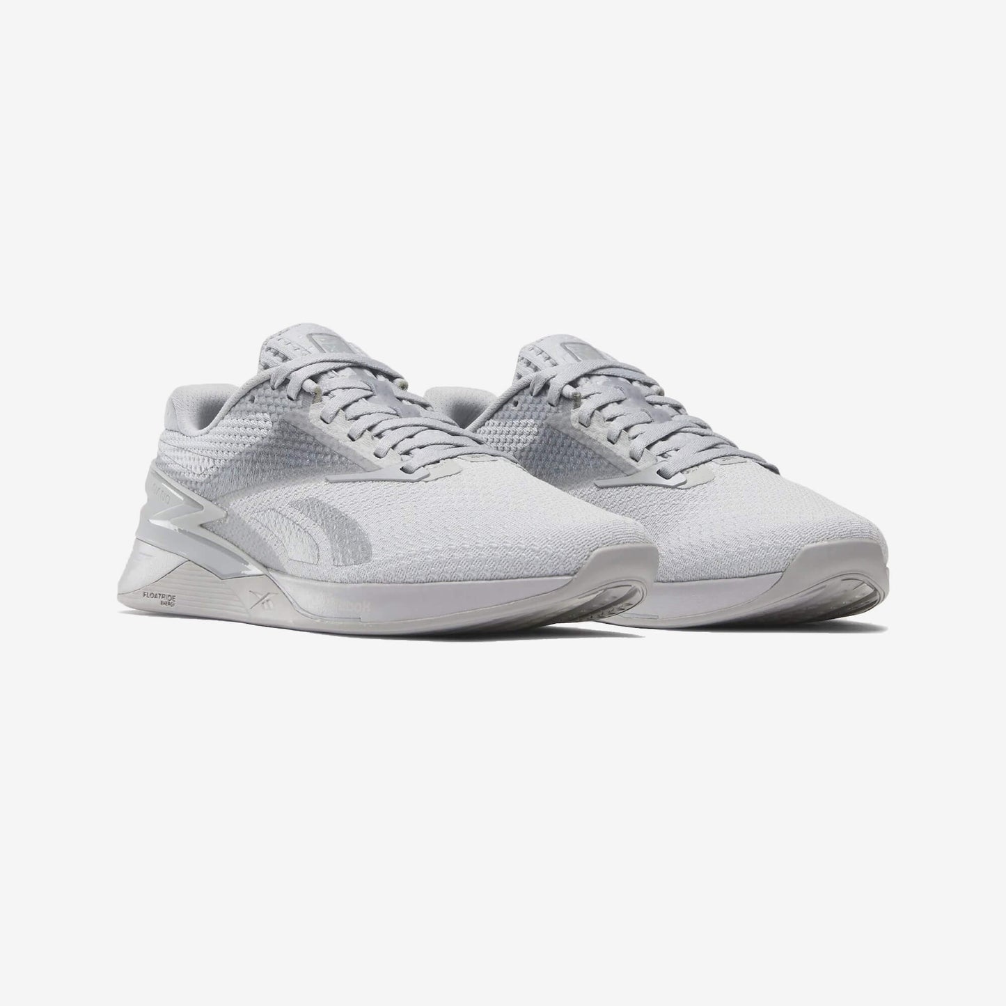 Reebok nano x3 women's trainers pure grey silver metallic - side view