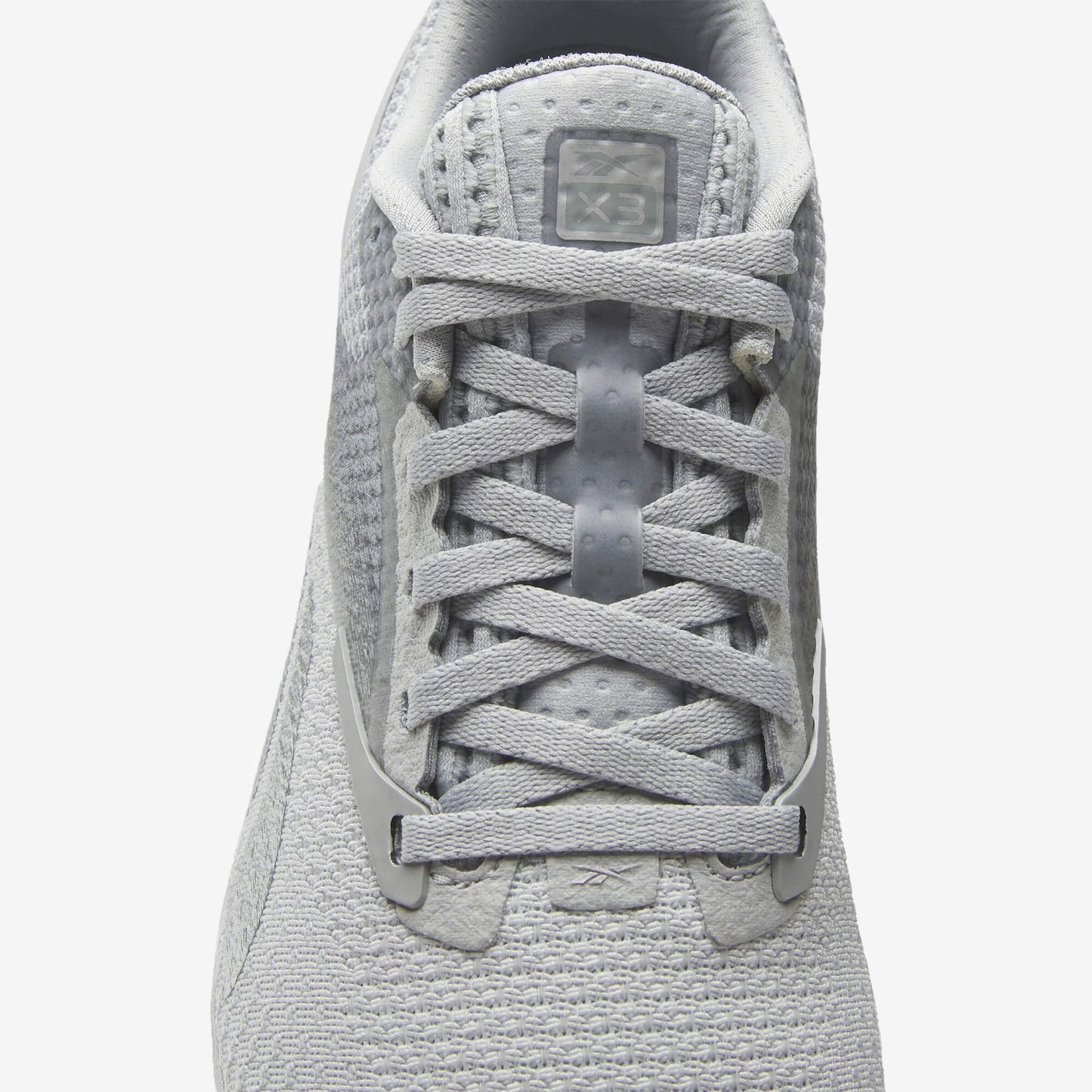 Reebok nano x3 women's trainers pure grey silver metallic - details