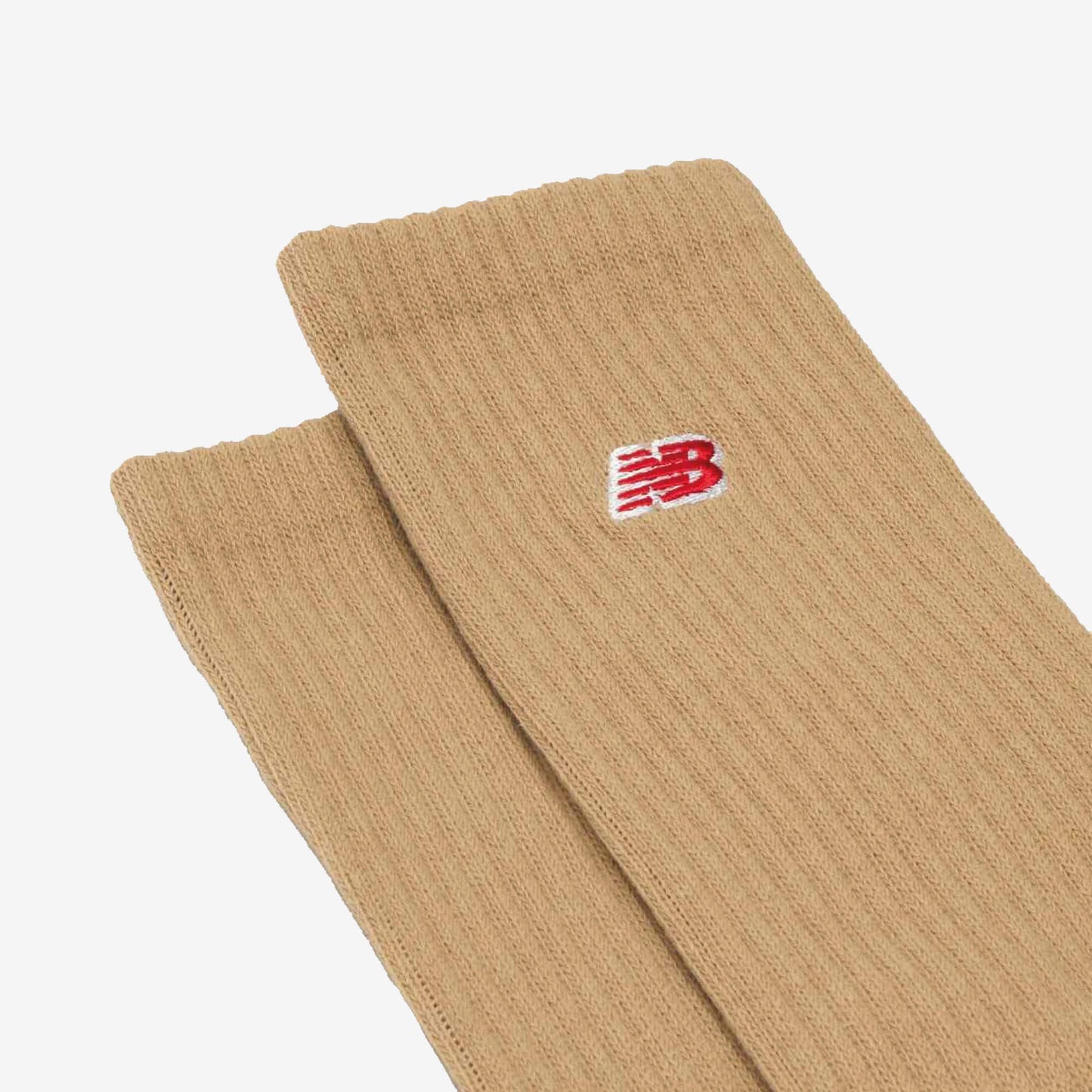 New Balance Patch Logo Crew Socks 3 Pairs beige