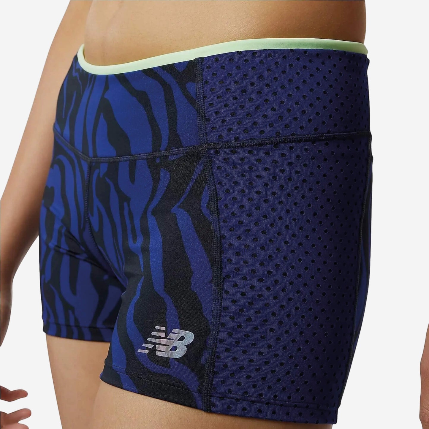 New Balance Printed Fast Flight Hot Women's Shorts - Blue