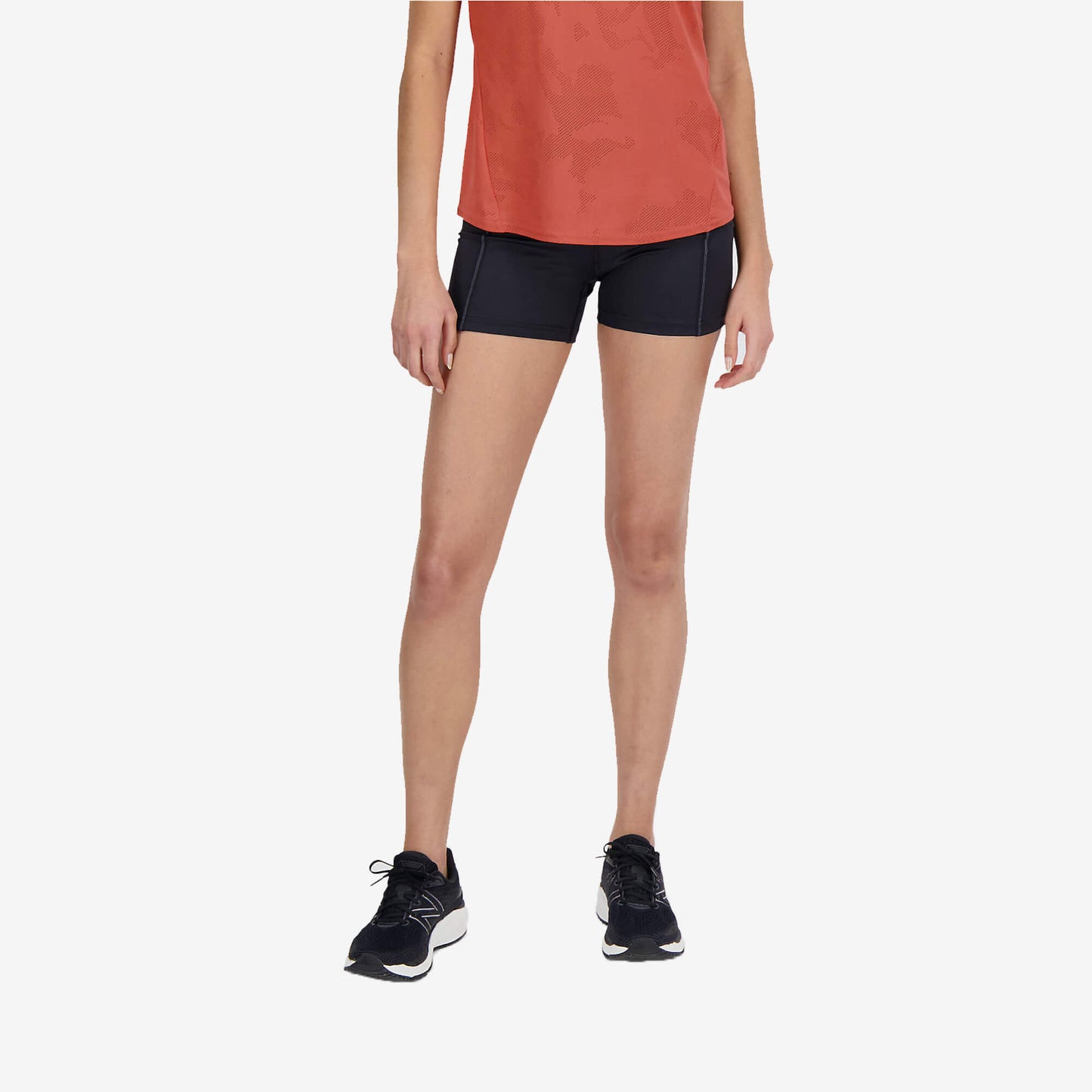 New Balance q speed shape shield fitted women's shorts - front view