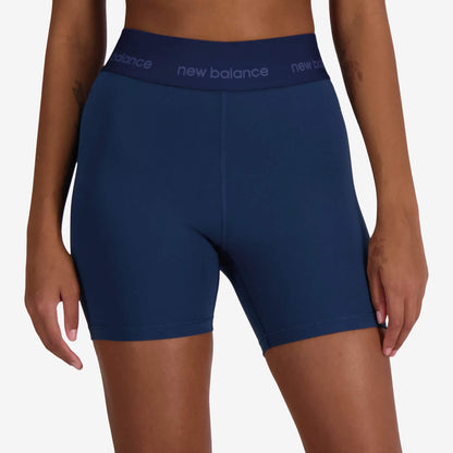 New Balance sleek high rise women's sports shorts - front view