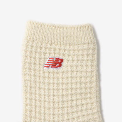 New Balance waffle knit ankle socks 2 pack offwhite - details