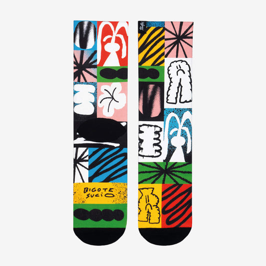 Pacific and co. Trashart Socks By Bigote Sucio