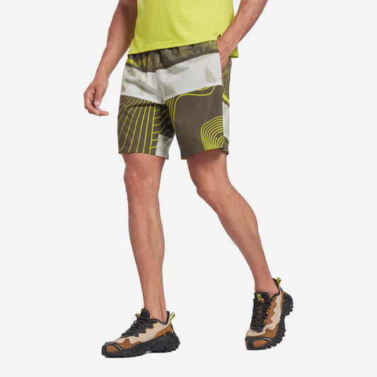 Reebok Austin Allover Print Shorts - Green