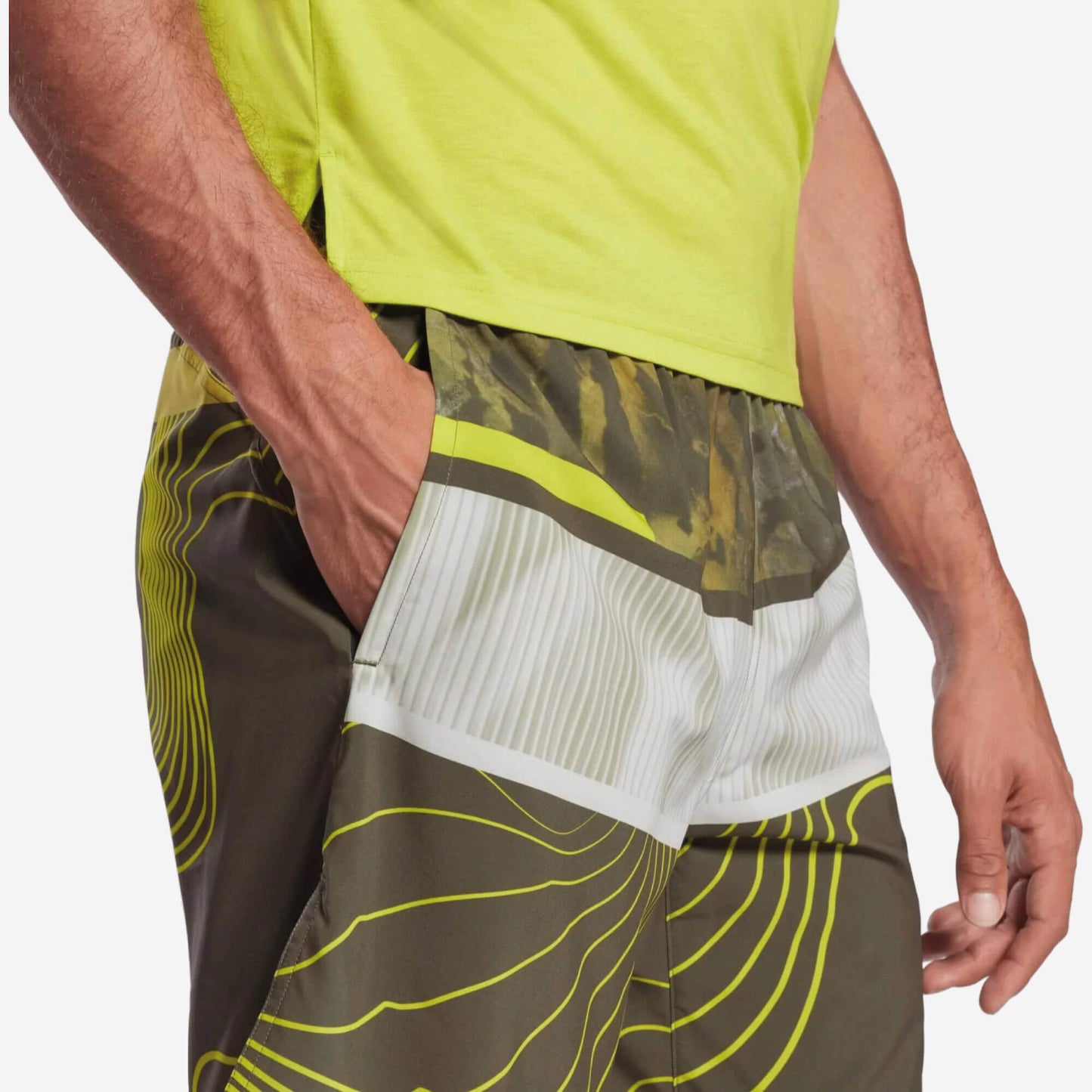 Reebok Austin Allover Print Shorts - Green