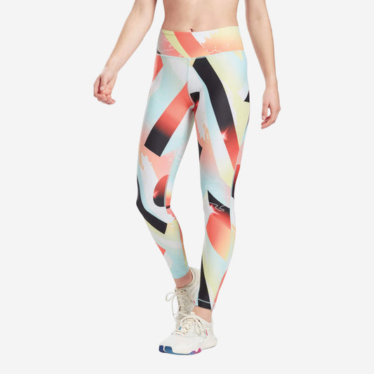 Reebok Lux Bold Women's Training Tights - Orange Flare