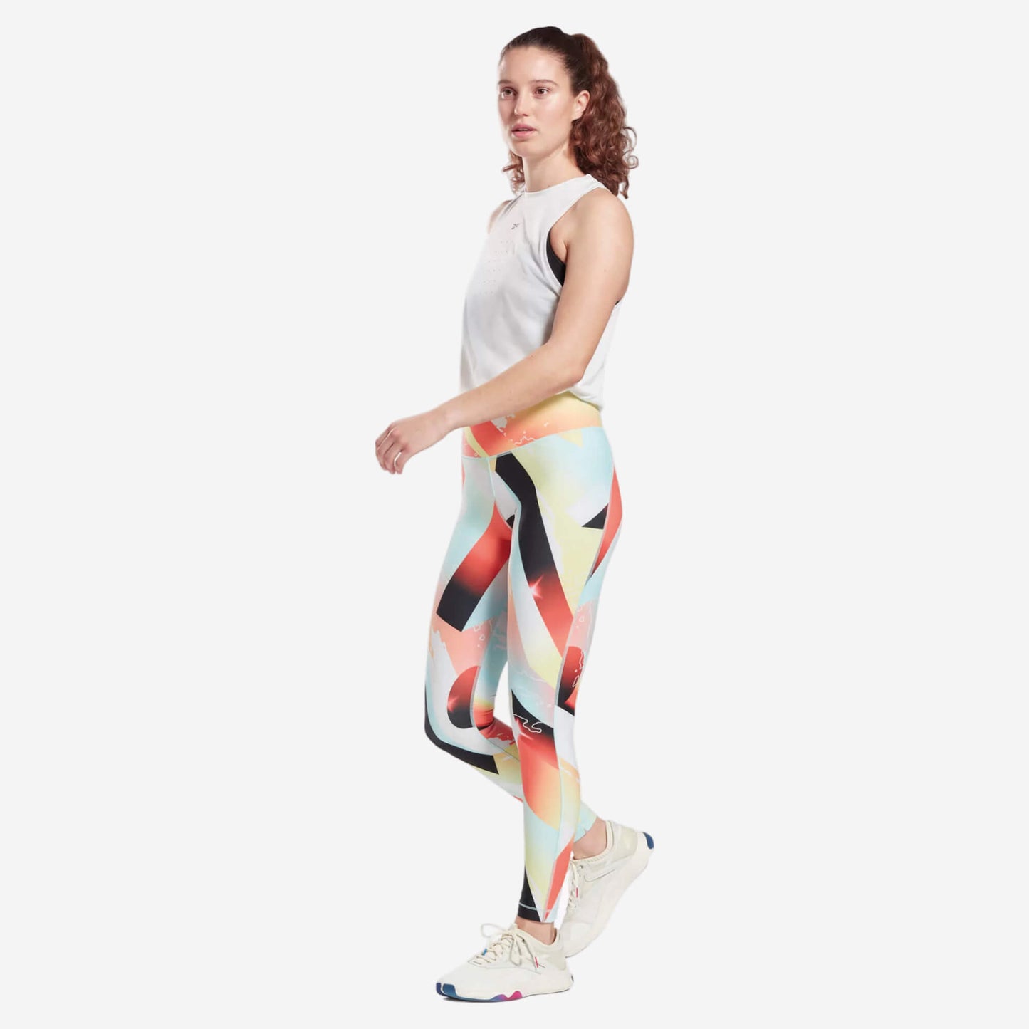 Reebok Lux Bold Women's Training Tights - Orange Flare