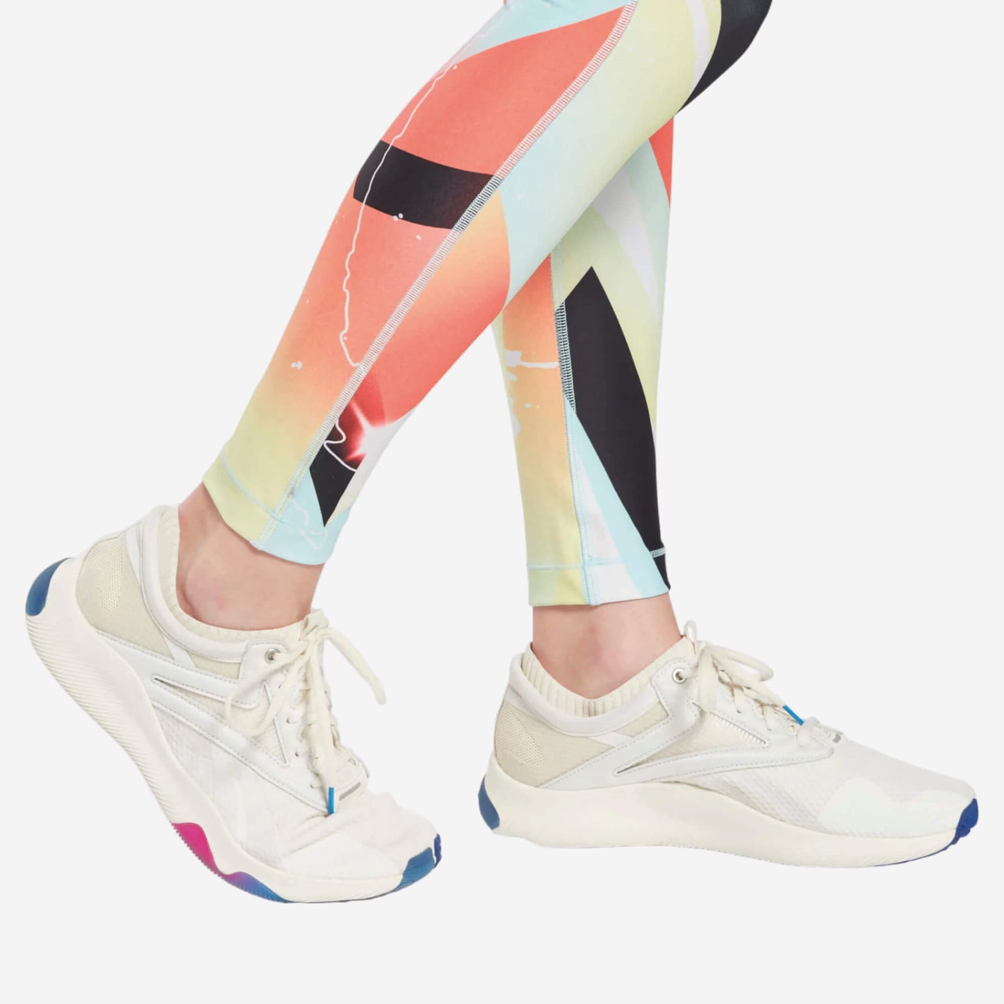 Reebok Lux Bold Women's Training Tights - Orange Flare