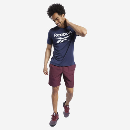 Reebok Workout Ready Supremium Graphic Tee - Navy Blue