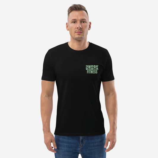 UNBRK Fitness Black Classic T-shirt - Green Logo