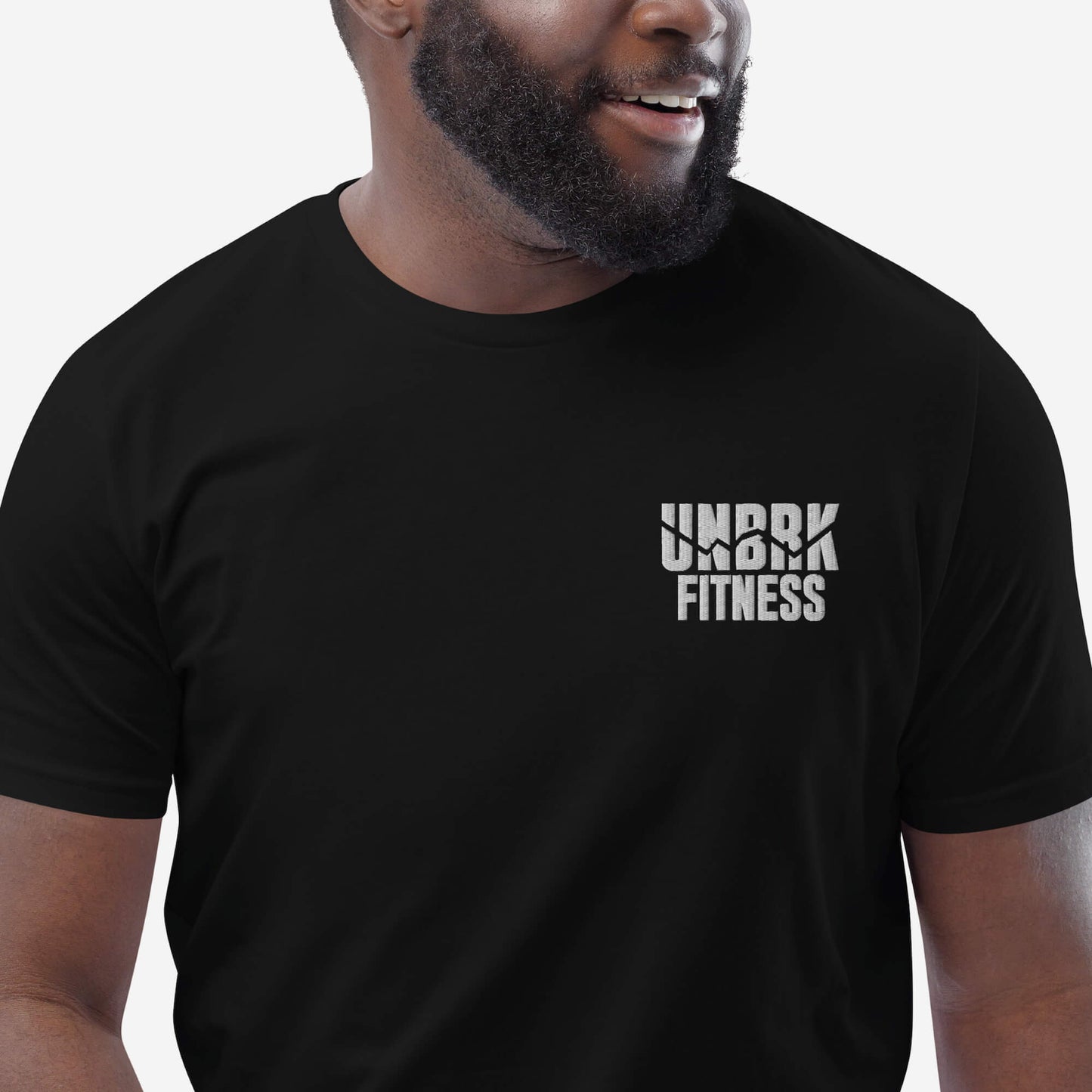 UNBRK Fitness Black Classic T-shirt - White Logo