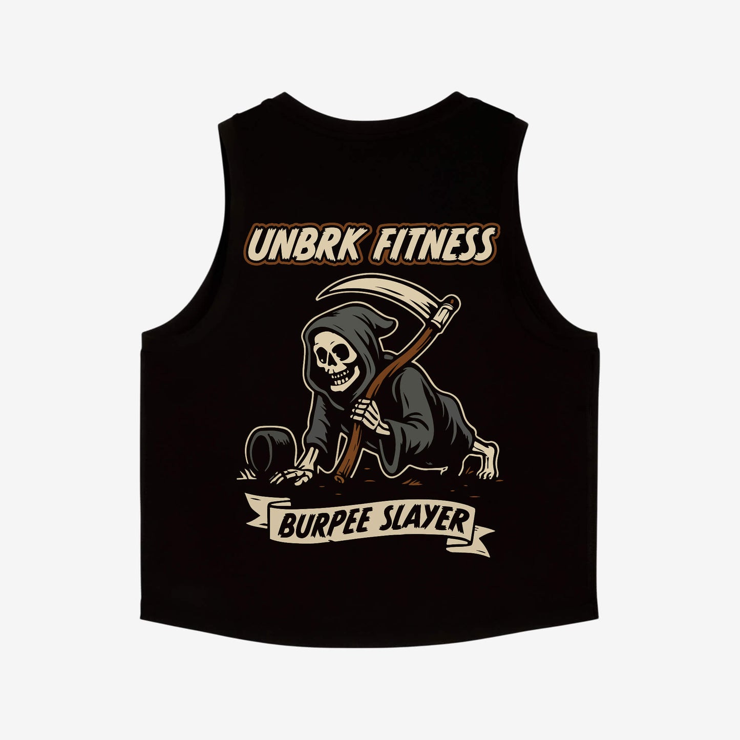 UNBRK Fitness Crop Top Shirt 'Burpee Slayer'