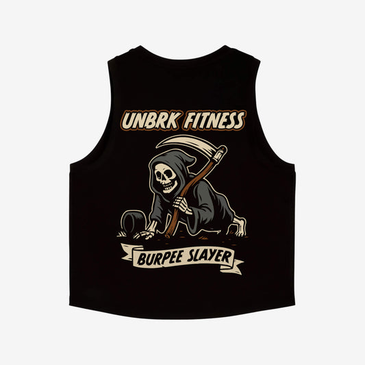 UNBRK Fitness Crop Top Shirt 'Burpee Slayer'