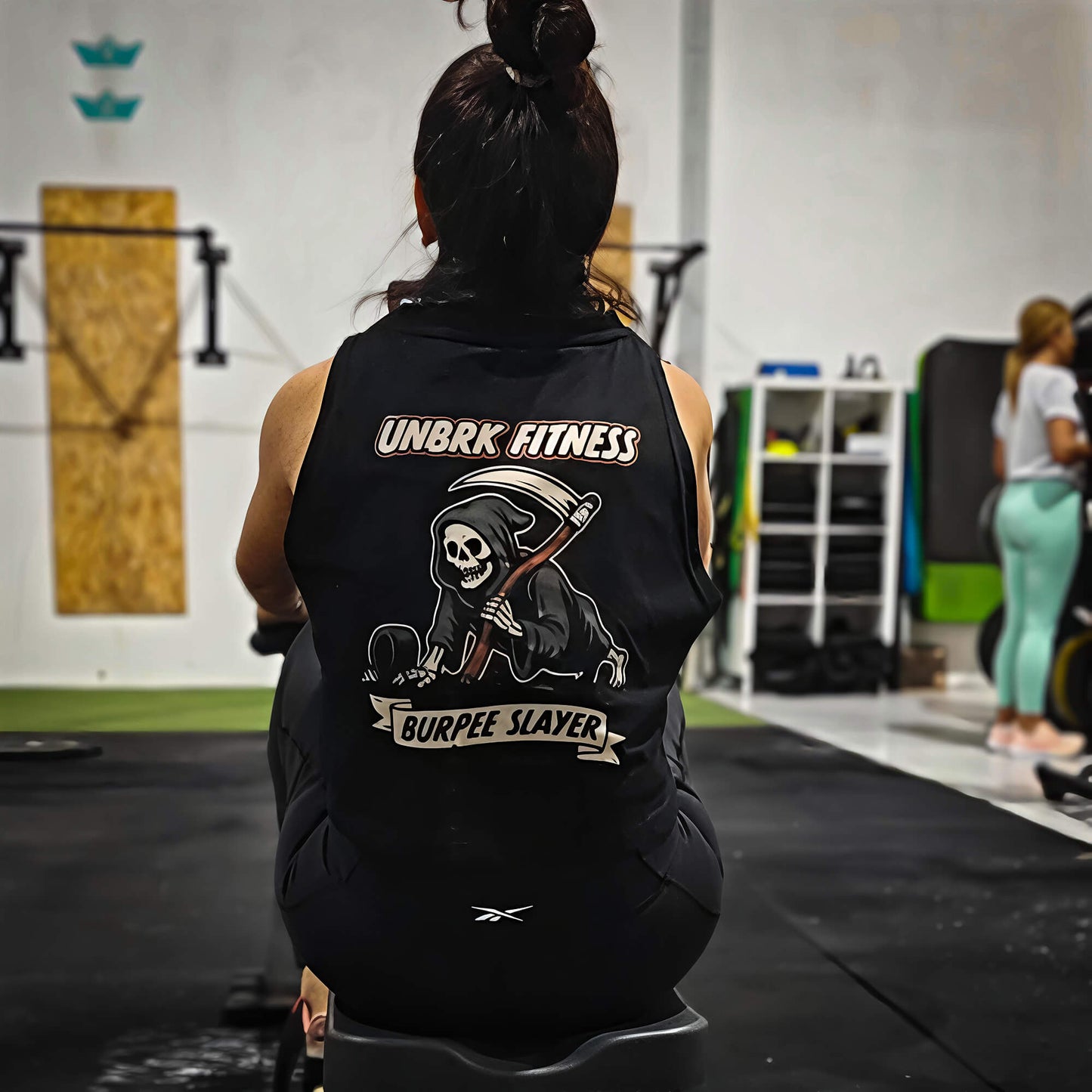 UNBRK Fitness Crop Top Shirt 'Burpee Slayer'