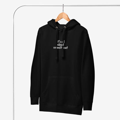 UNBRK Fitness Hoodie 'It's All About Commitment' - Black