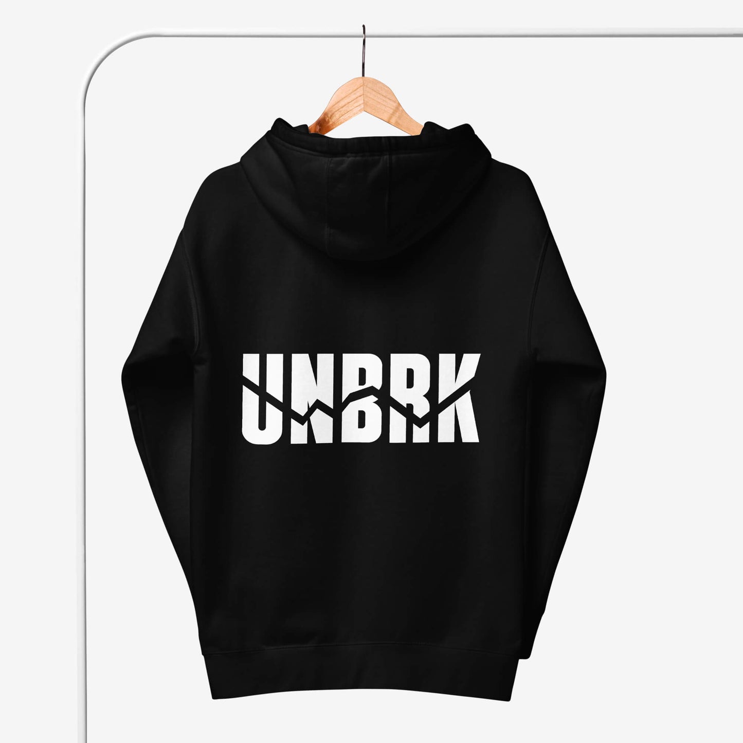 UNBRK Fitness Hoodie 'It's All About Commitment' - Black