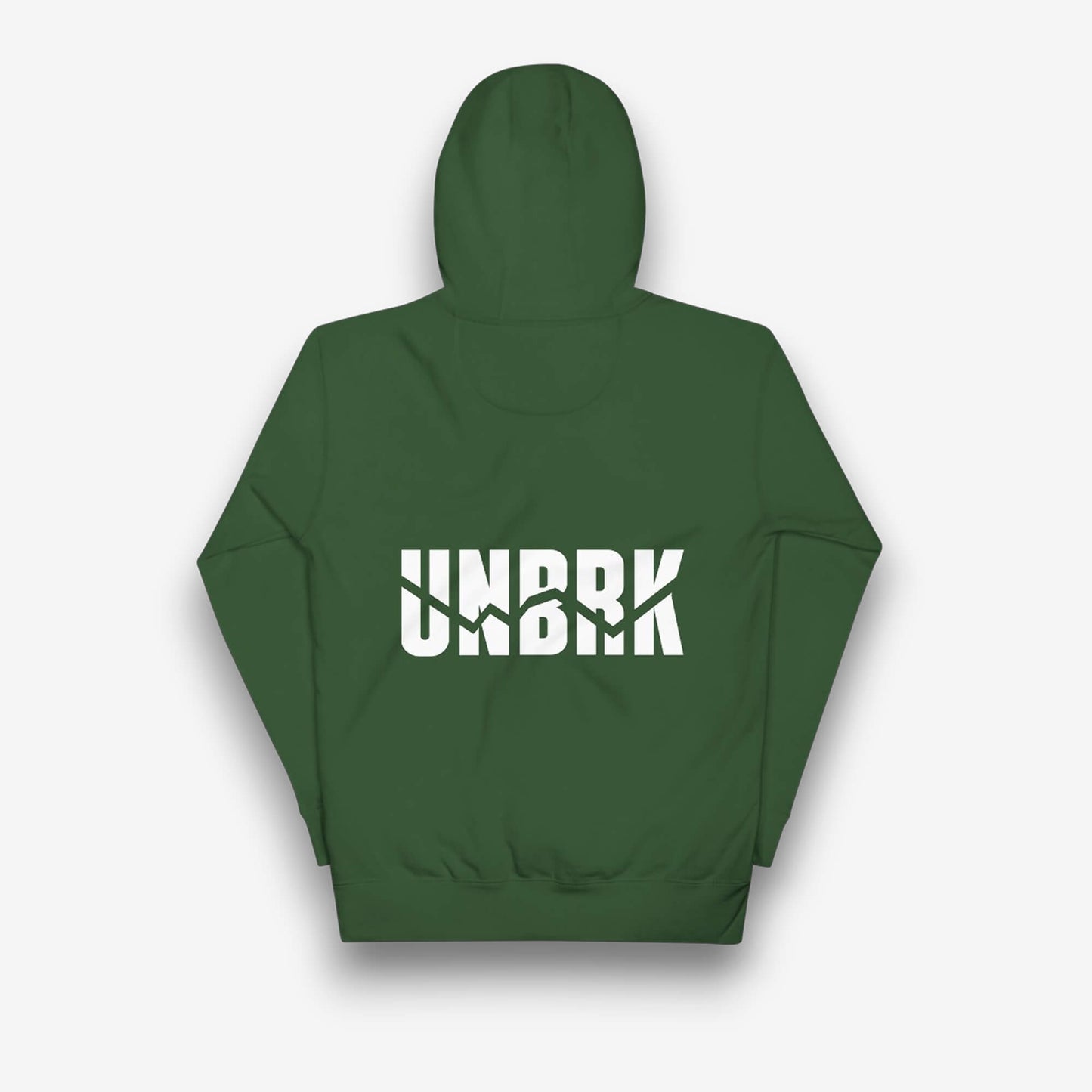 UNBRK Fitness Hoodie 'It's All About Commitment' - Forest Green