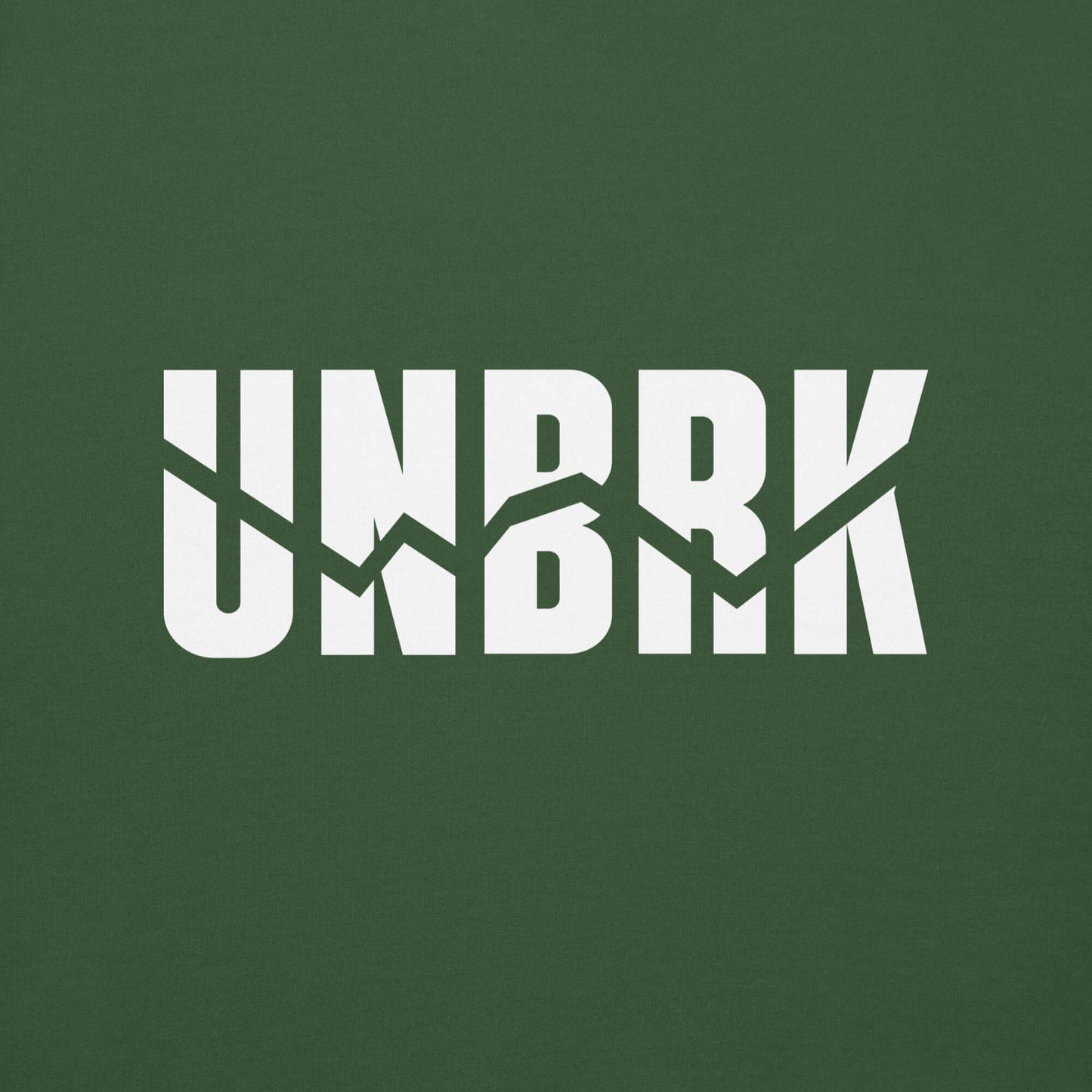 UNBRK Fitness Hoodie 'It's All About Commitment' - Forest Green