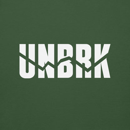 UNBRK Fitness Hoodie 'It's All About Commitment' - Forest Green