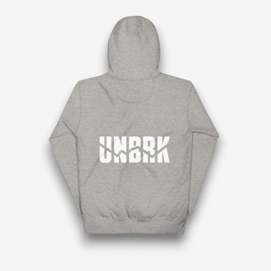 UNBRK Fitness Hoodie 'It's All About Commitment' - Grey
