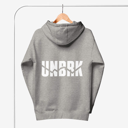 UNBRK Fitness Hoodie 'It's All About Commitment' - Grey