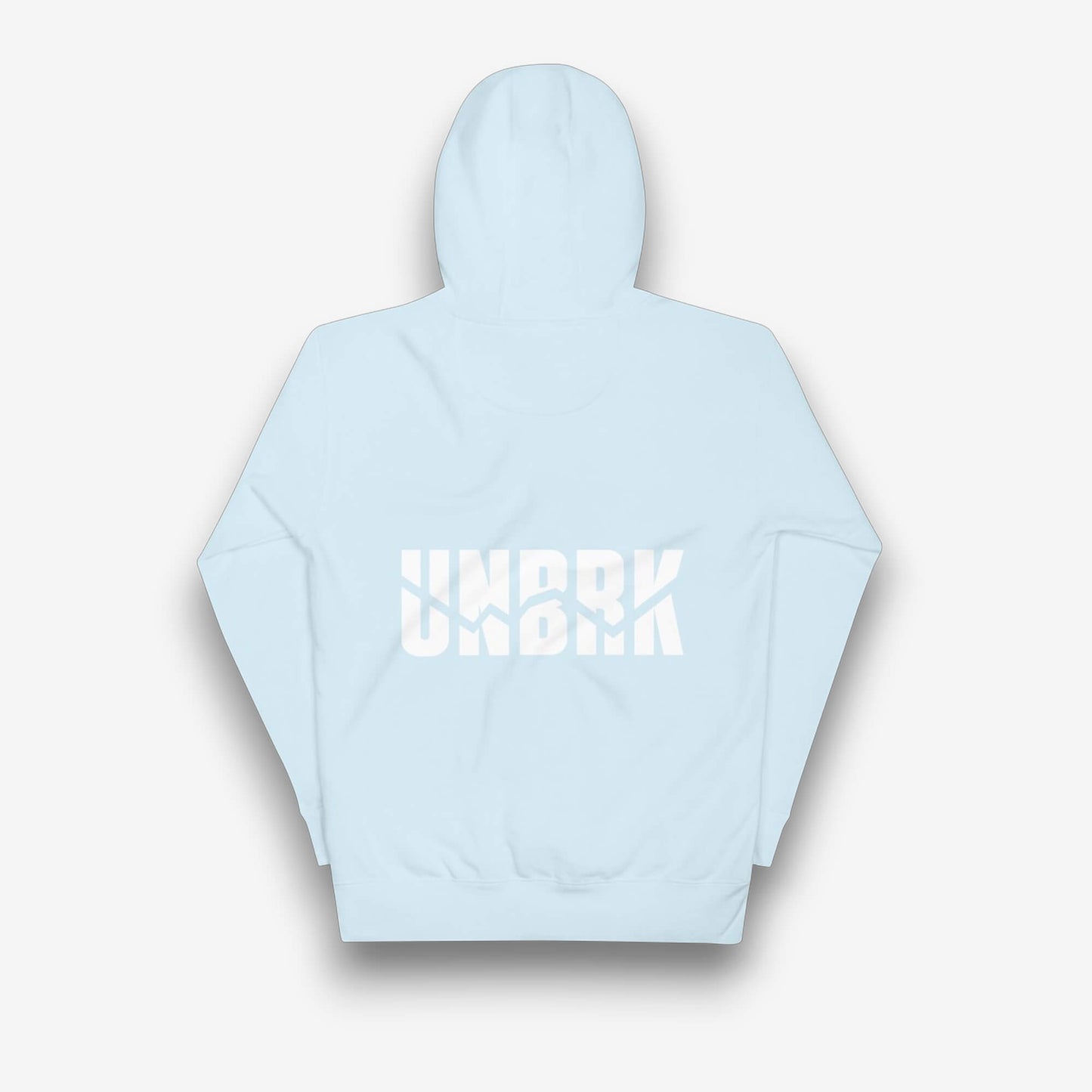 UNBRK Fitness Hoodie 'It's All About Commitment' - Light Blue