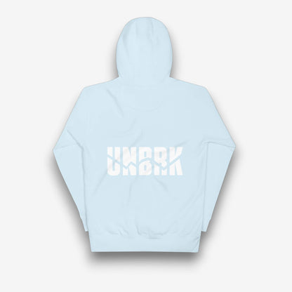 UNBRK Fitness Hoodie 'It's All About Commitment' - Light Blue