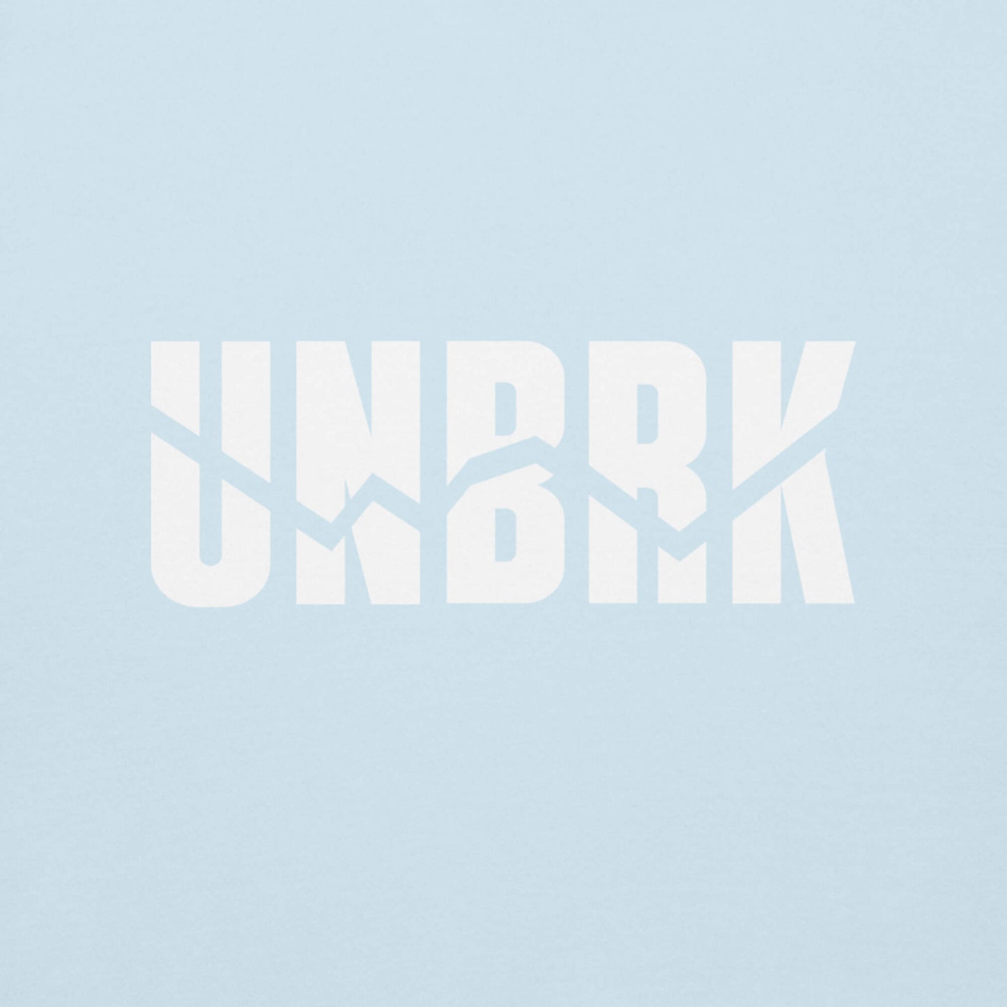 UNBRK Fitness Hoodie 'It's All About Commitment' - Light Blue