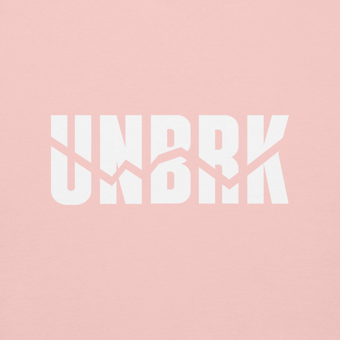 UNBRK Fitness Hoodie 'It's All About Commitment' - Light Pink