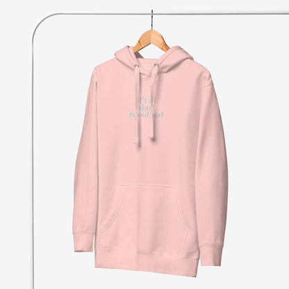 UNBRK Fitness Hoodie 'It's All About Commitment' - Light Pink