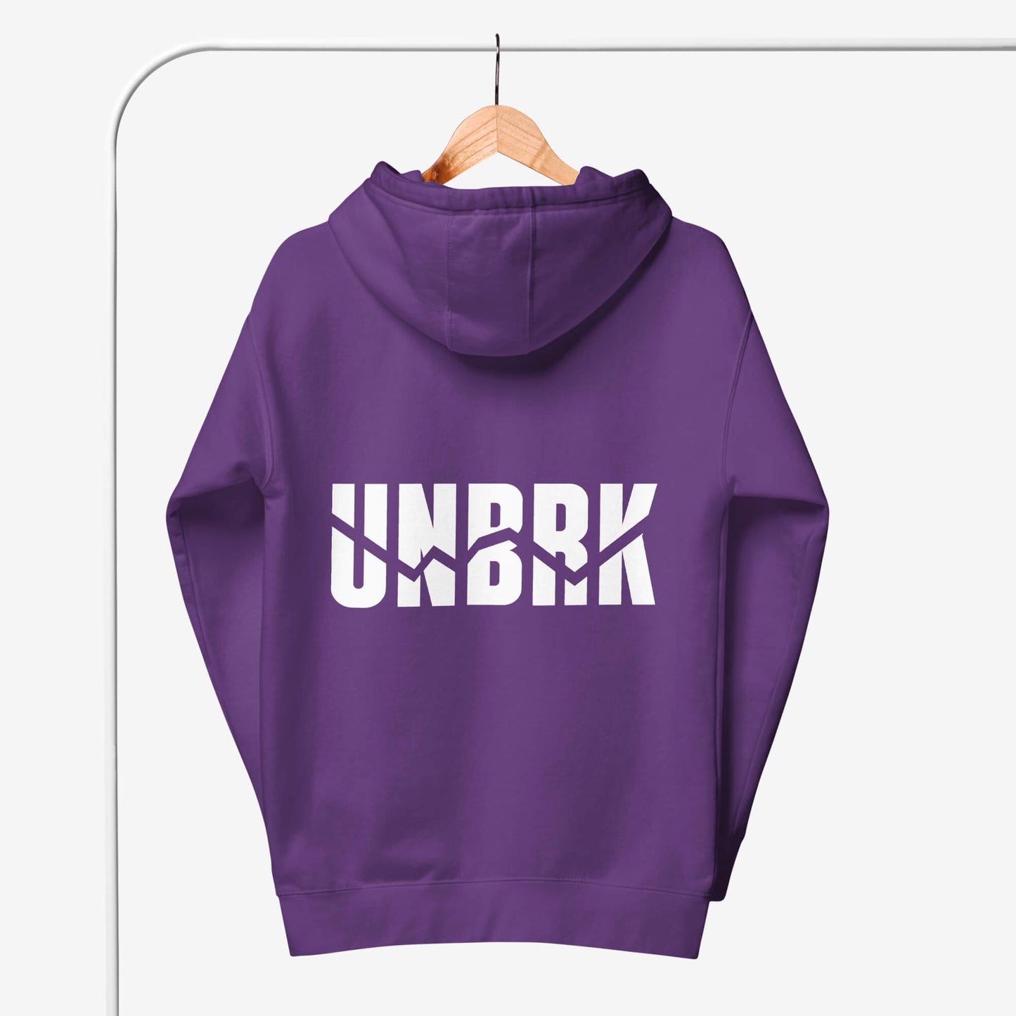 UNBRK Fitness Hoodie 'It's All About Commitment' - Purple