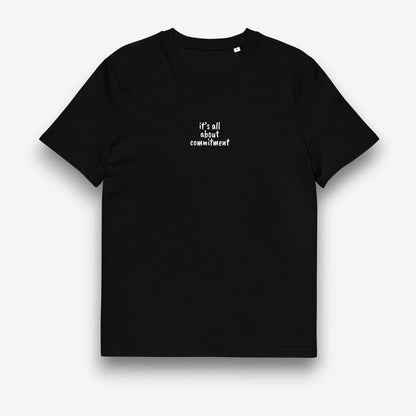 UNBRK Fitness T-shirt 'It's All About Commitment' - Black