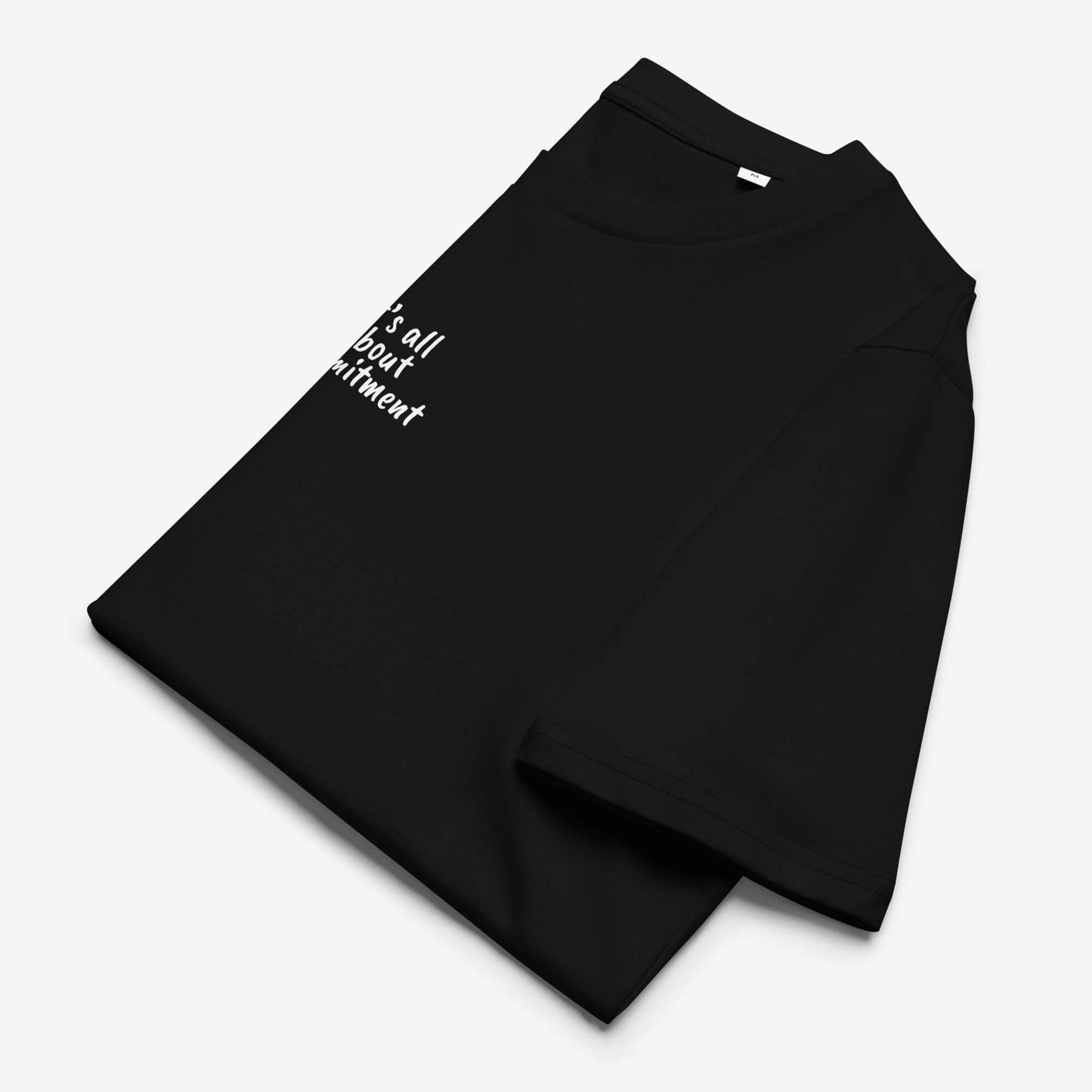 UNBRK Fitness T-shirt 'It's All About Commitment' - Black