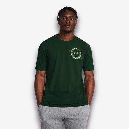 Under Armour Radial Wordmark Short Sleeve - Forest Green