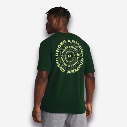 Under Armour Radial Wordmark Short Sleeve - Forest Green