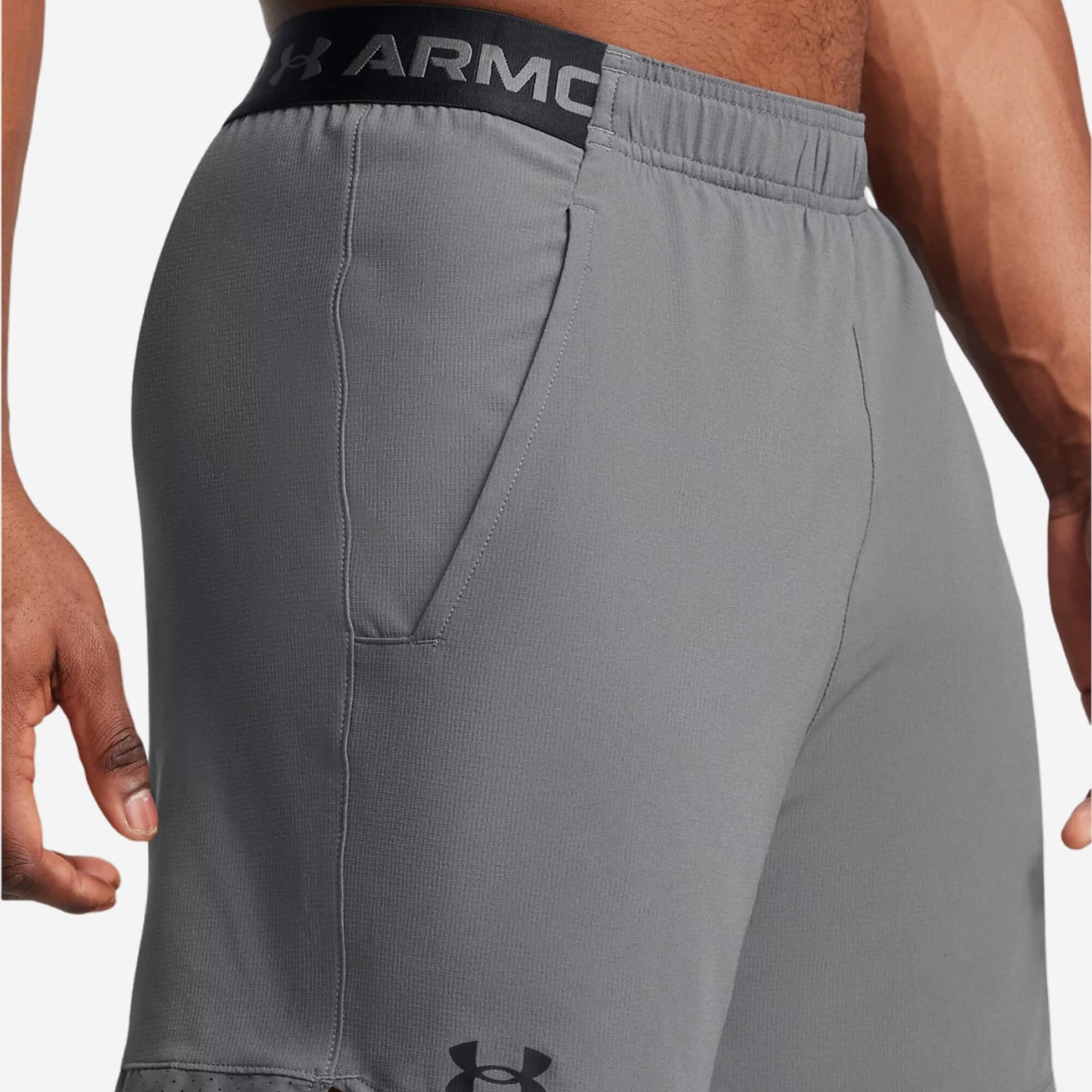 Under Armour Vanish Woven 6" Shorts - Castlerock Grey